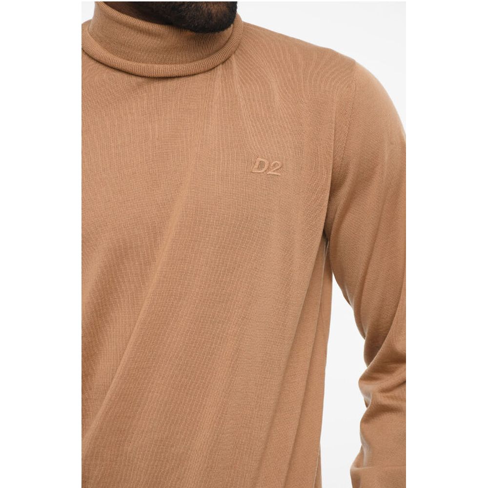 Dsquared² Turleneck Sweater with Ton On Ton Monogram