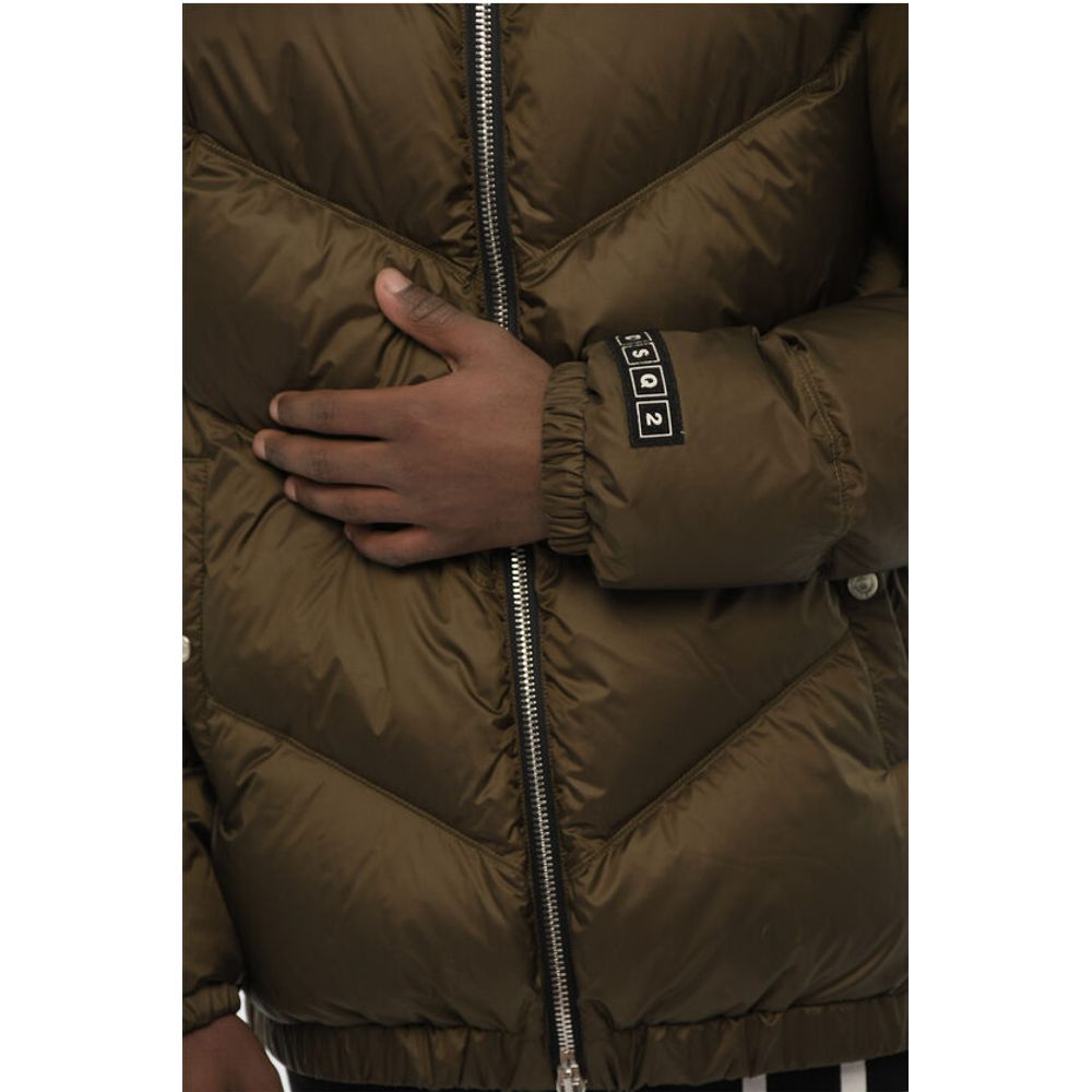Dsquared² Quilted Jacket with Zip Closure and Monogram