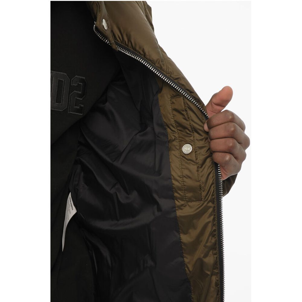 Dsquared² Quilted Jacket with Zip Closure and Monogram