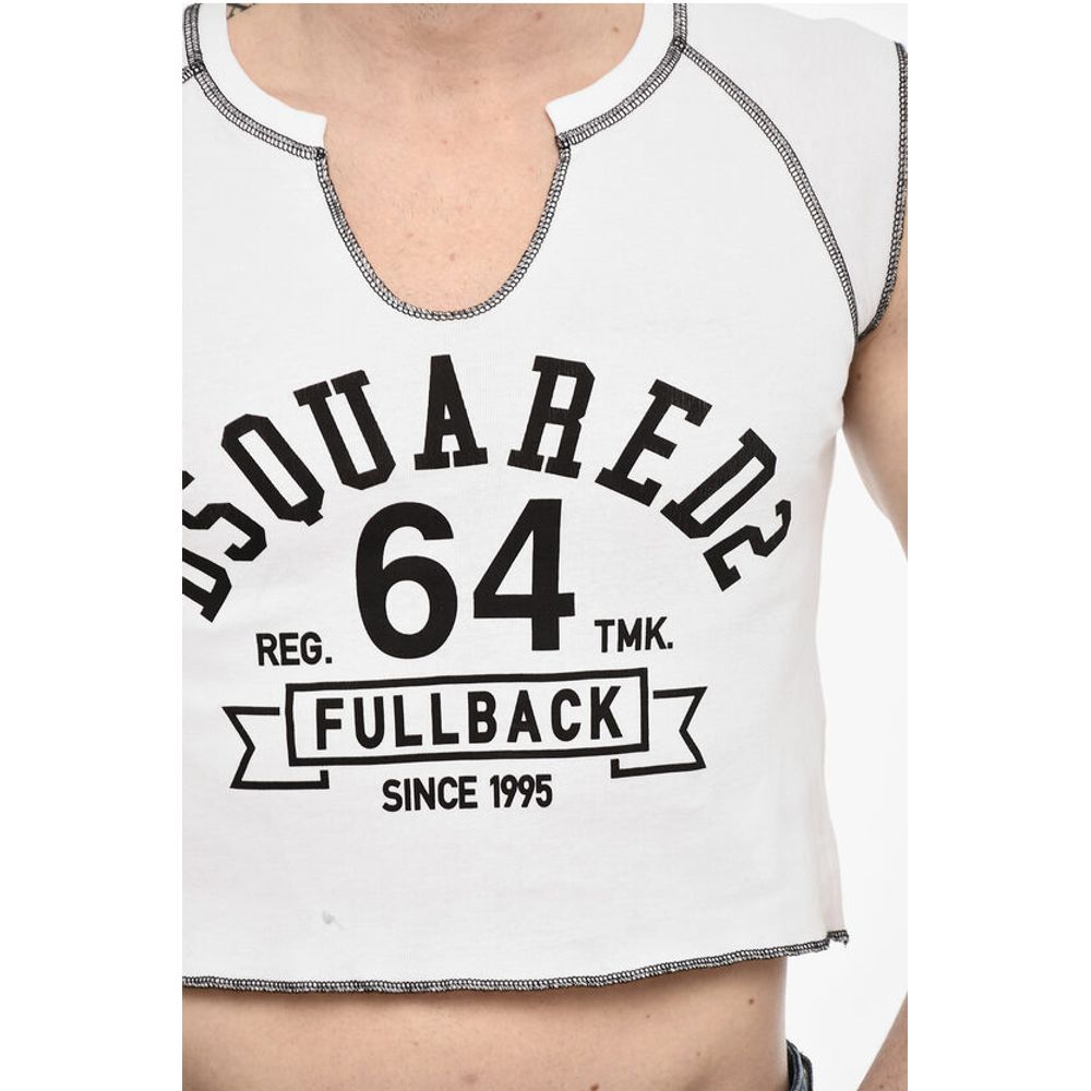 Dsquared² Two-Tone COOL FIT Cropped T-shirt