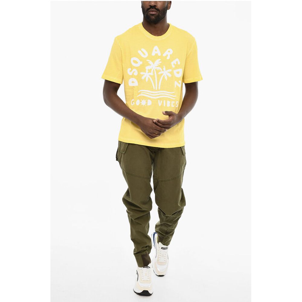 Dsquared² Cotton Crew-neck T-shirt with Print