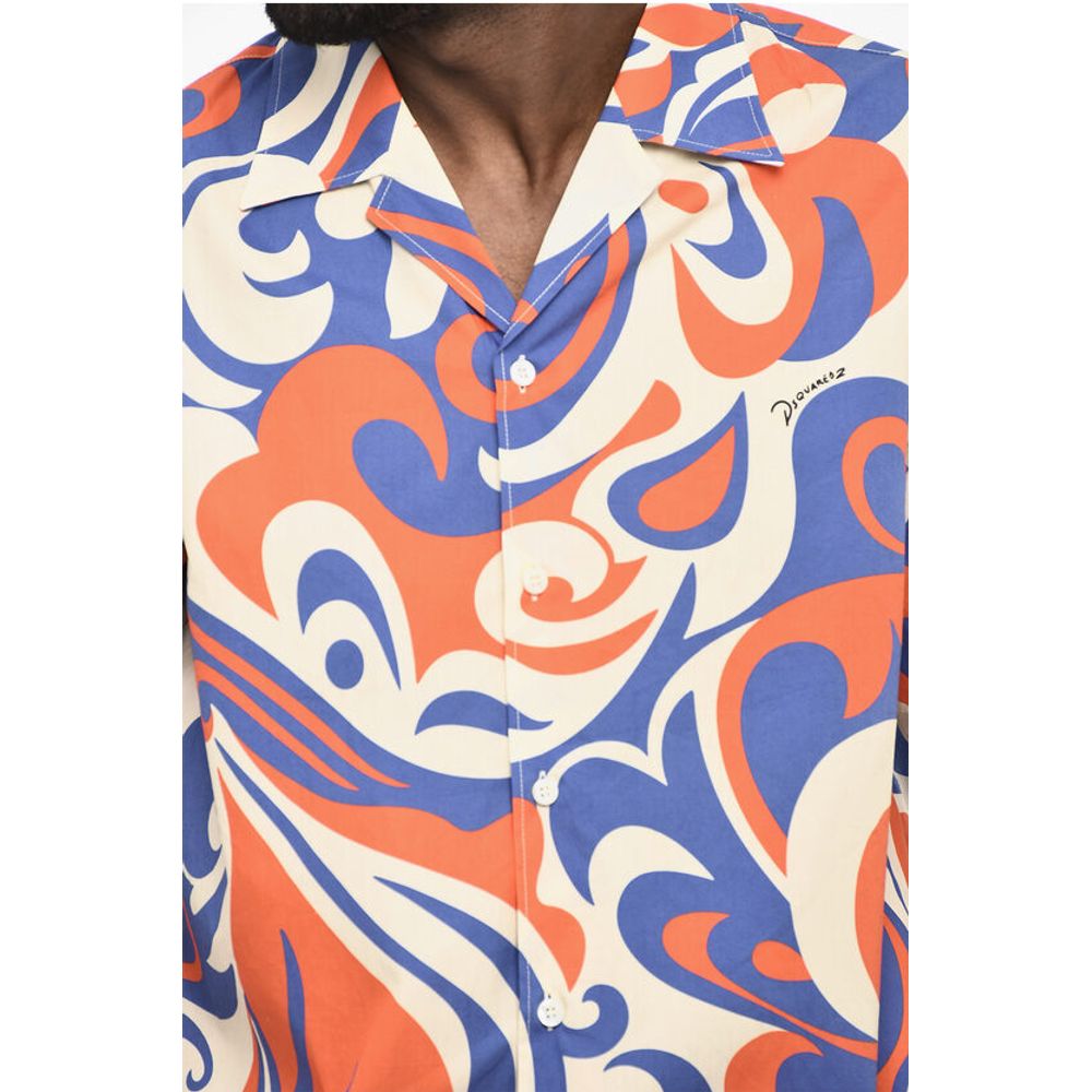 Dsquared² Short Sleeve Tricolor Printed Shirt
