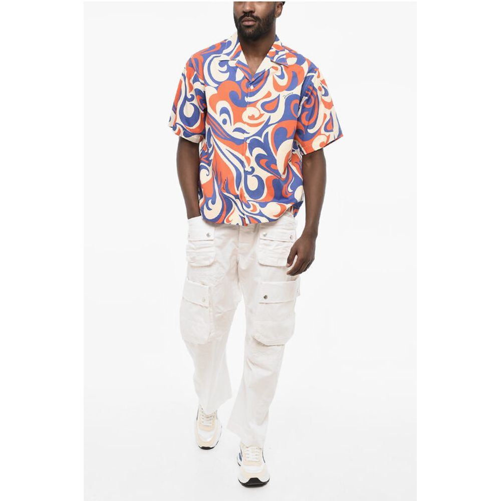 Dsquared² Short Sleeve Tricolor Printed Shirt