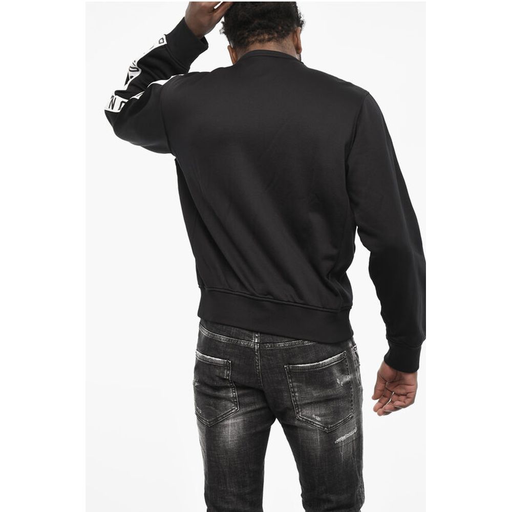 Dsquared² Logoed Bands Mock Neck Sweatshirt