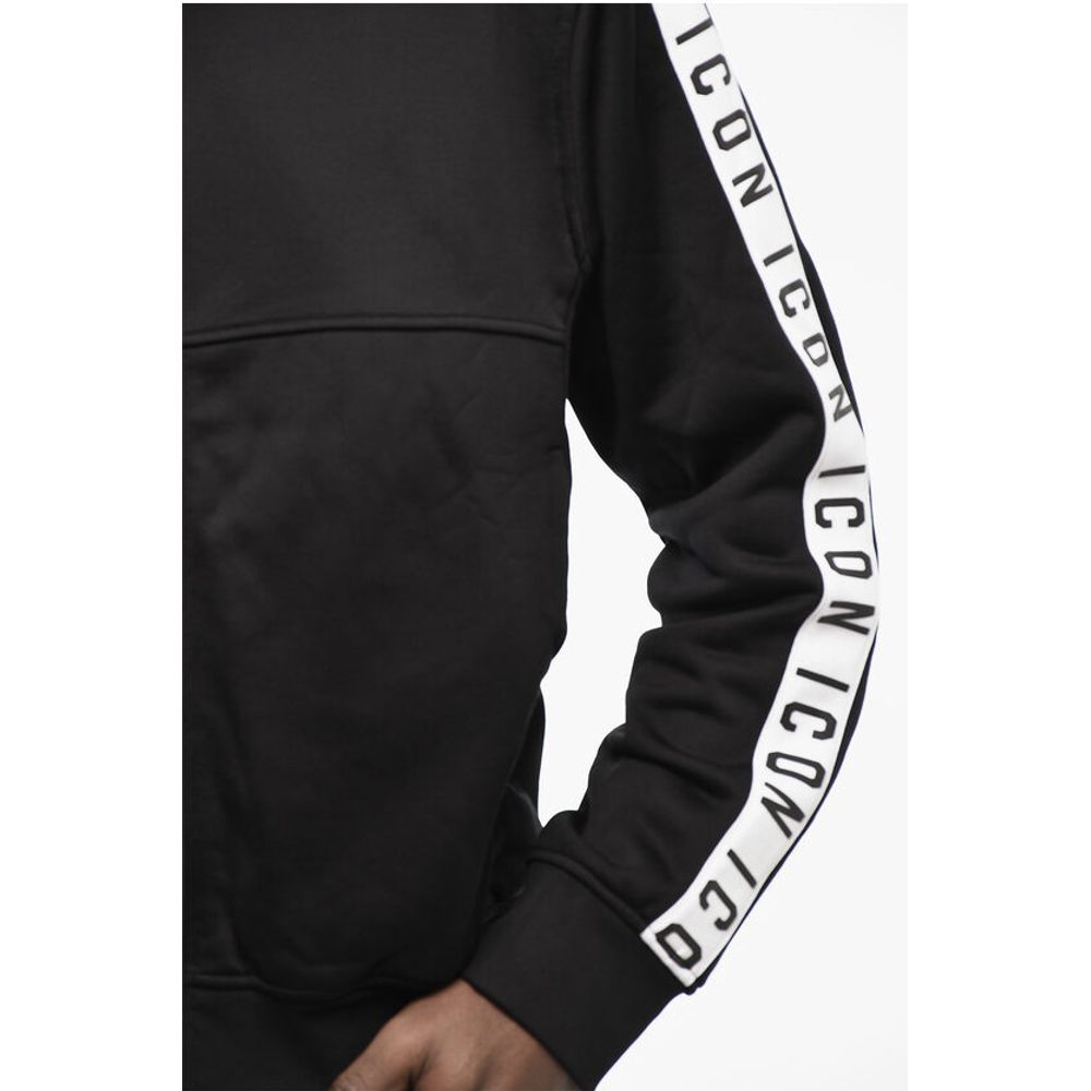 Dsquared² Logoed Bands Mock Neck Sweatshirt