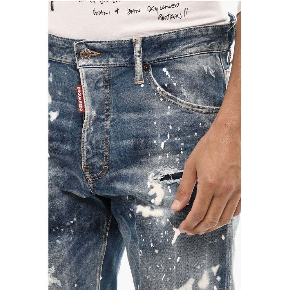 Dsquared² Regular Fit Jeans Splatter Effect 17 cm