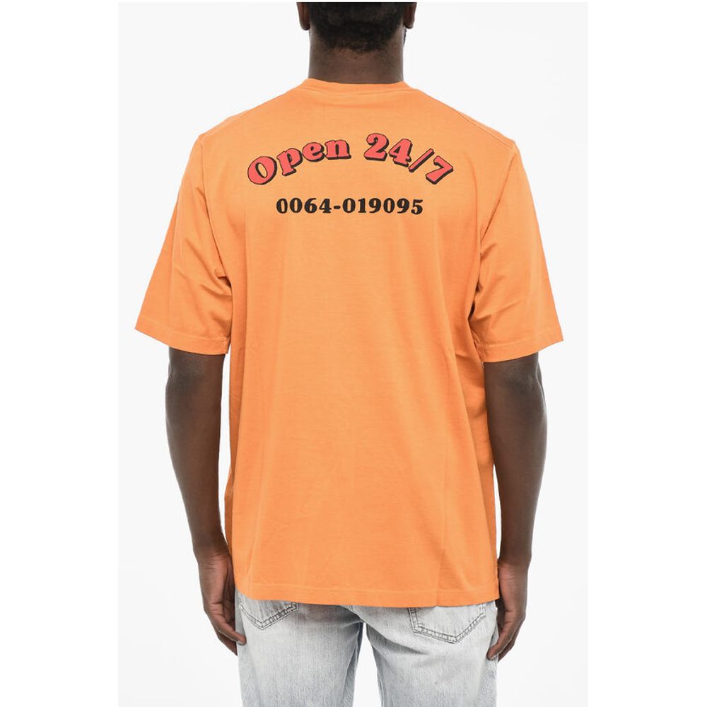 Dsquared² Cotton Crew-neck T-shirt with Logo Print