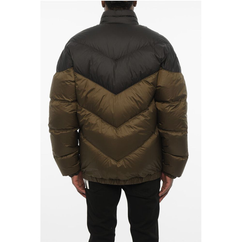 Dsquared² Two-Tone Quilted Jacket with Logo Buttons