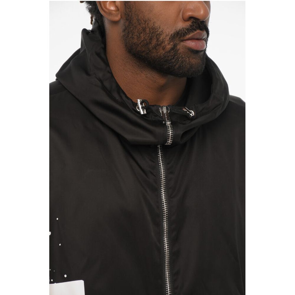 Dsquared² Nylon Maxi Jacket with Hood