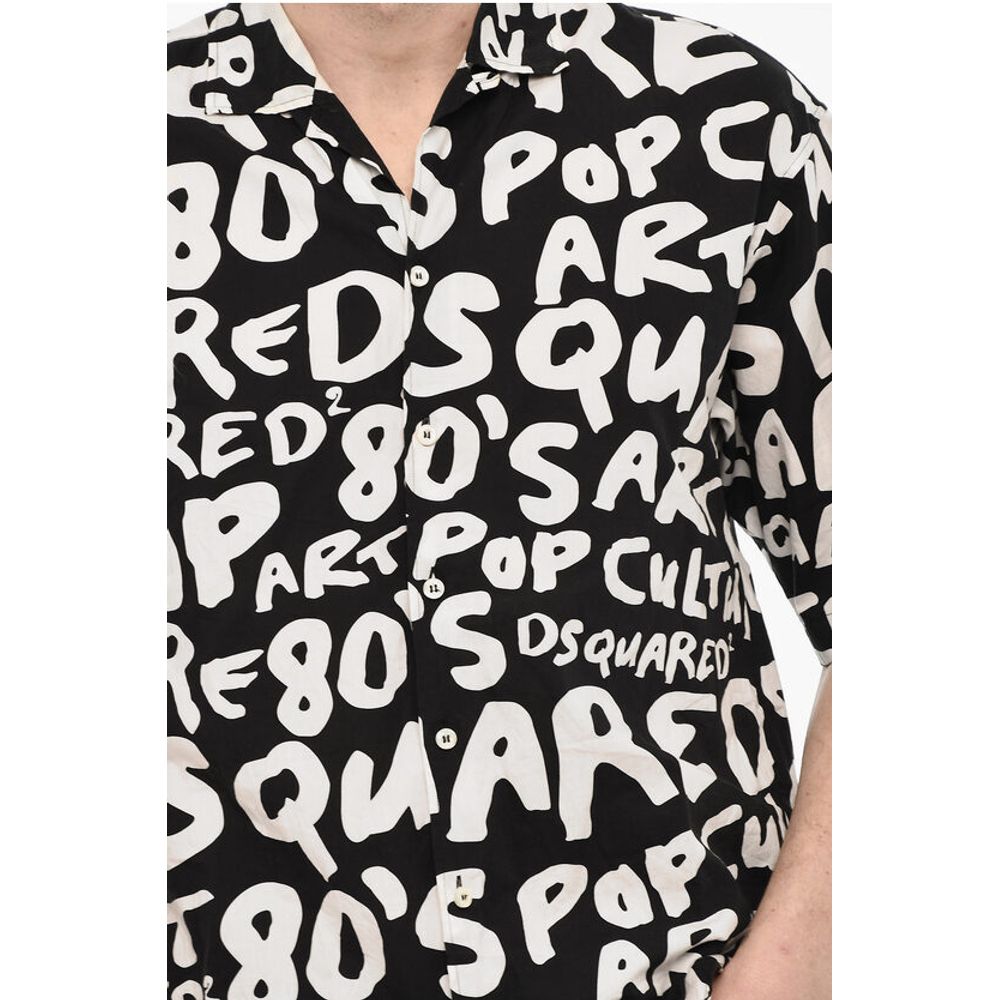 Dsquared² All-Over Logo Cotton Shirt