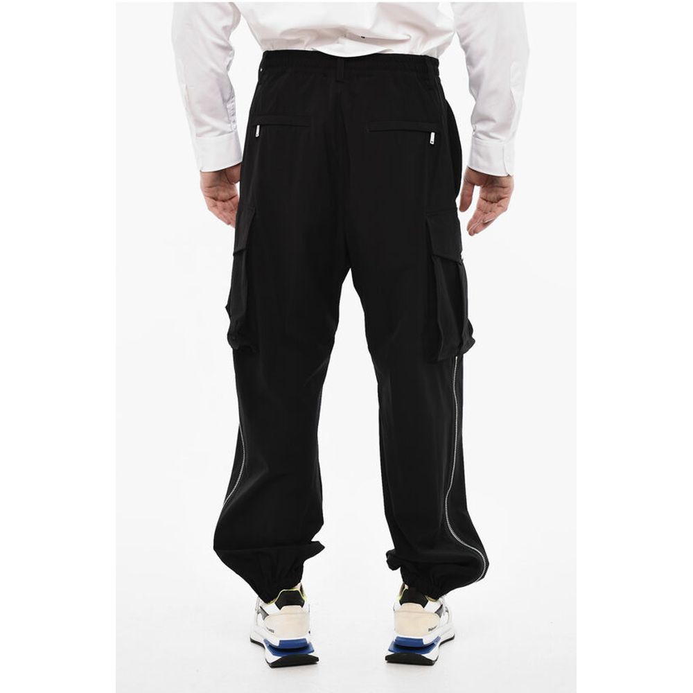 Dsquared² High Waisted Cargo Pants With Zip Details