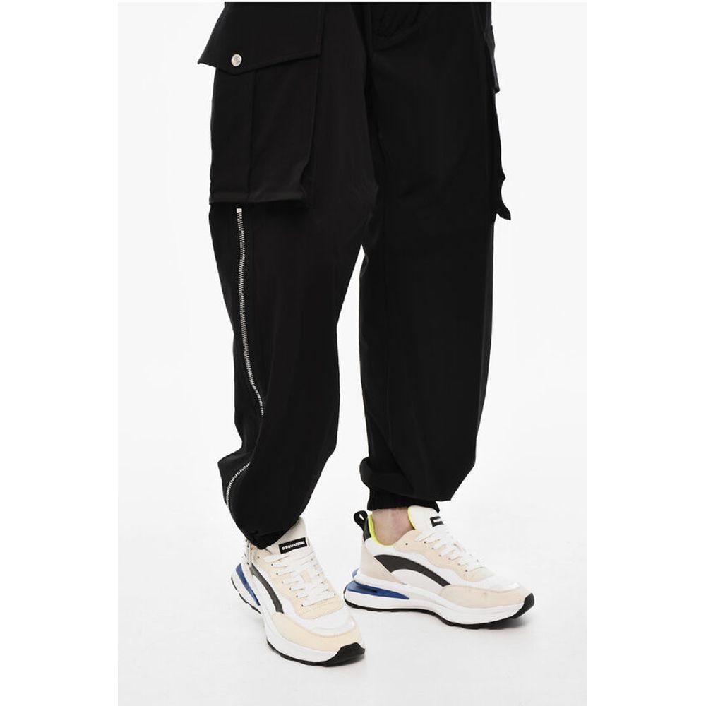Dsquared² High Waisted Cargo Pants With Zip Details