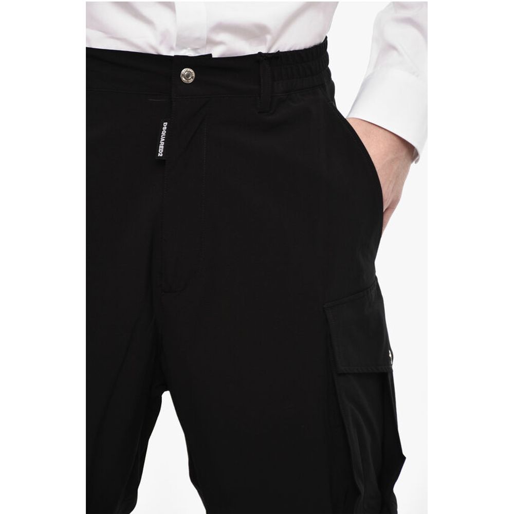 Dsquared² High Waisted Cargo Pants With Zip Details