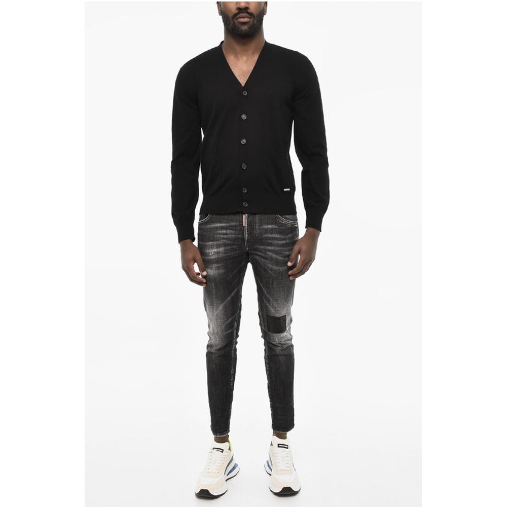 Dsquared² Double Pockets V-neck Cardigan
