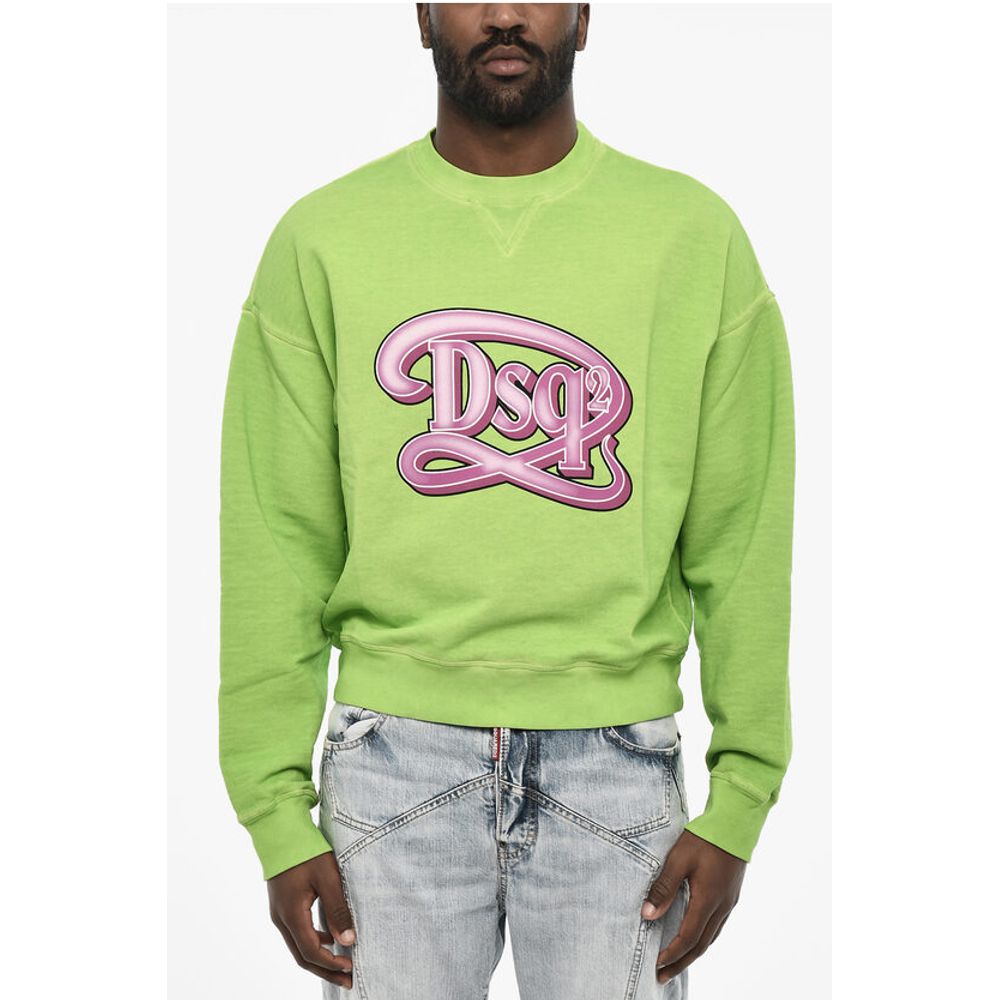 Dsquared² Crew-neck Sweatshirt with Frontal Monogram