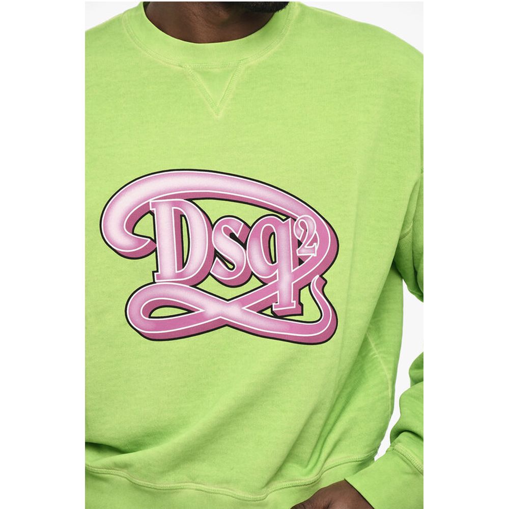 Dsquared² Crew-neck Sweatshirt with Frontal Monogram
