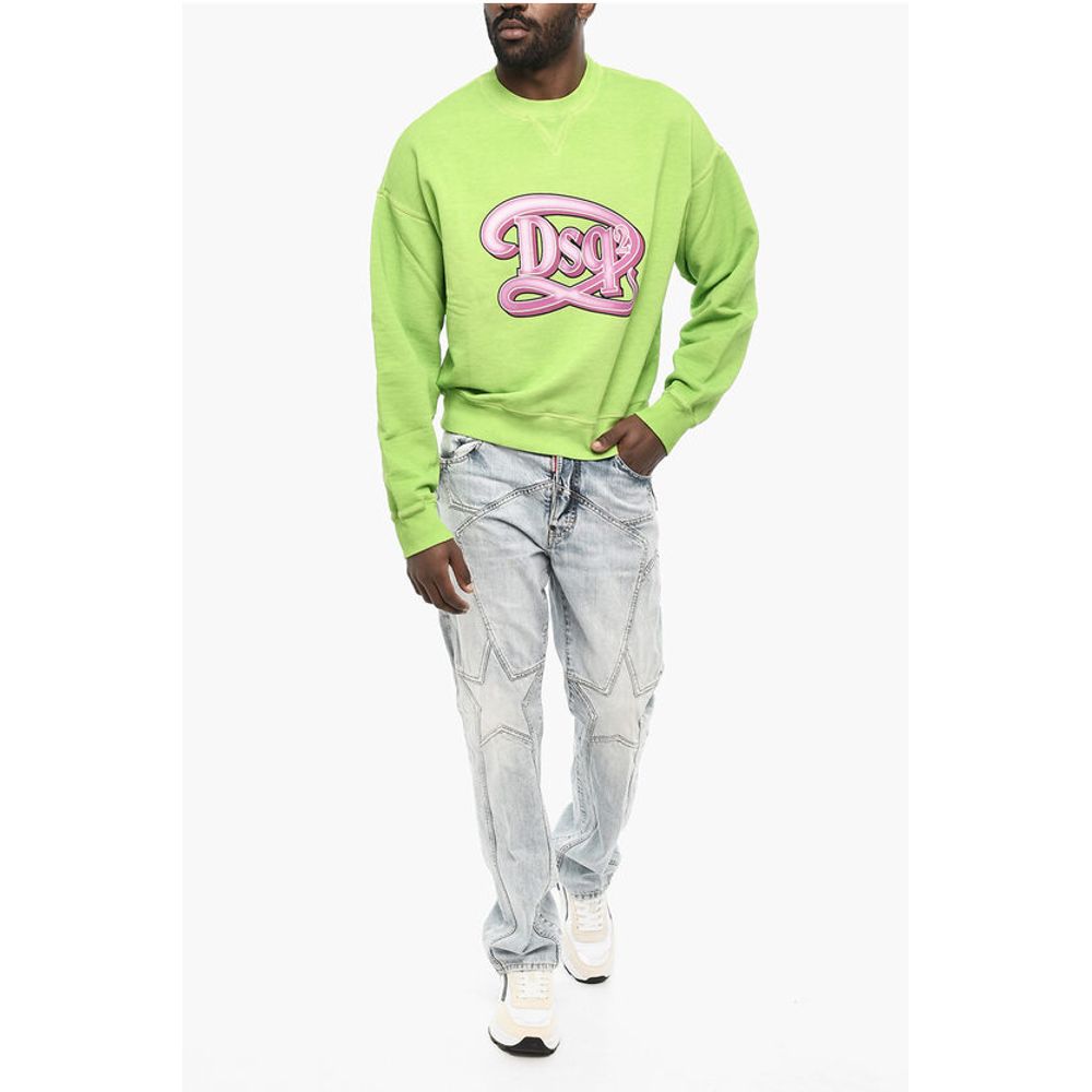 Dsquared² Crew-neck Sweatshirt with Frontal Monogram