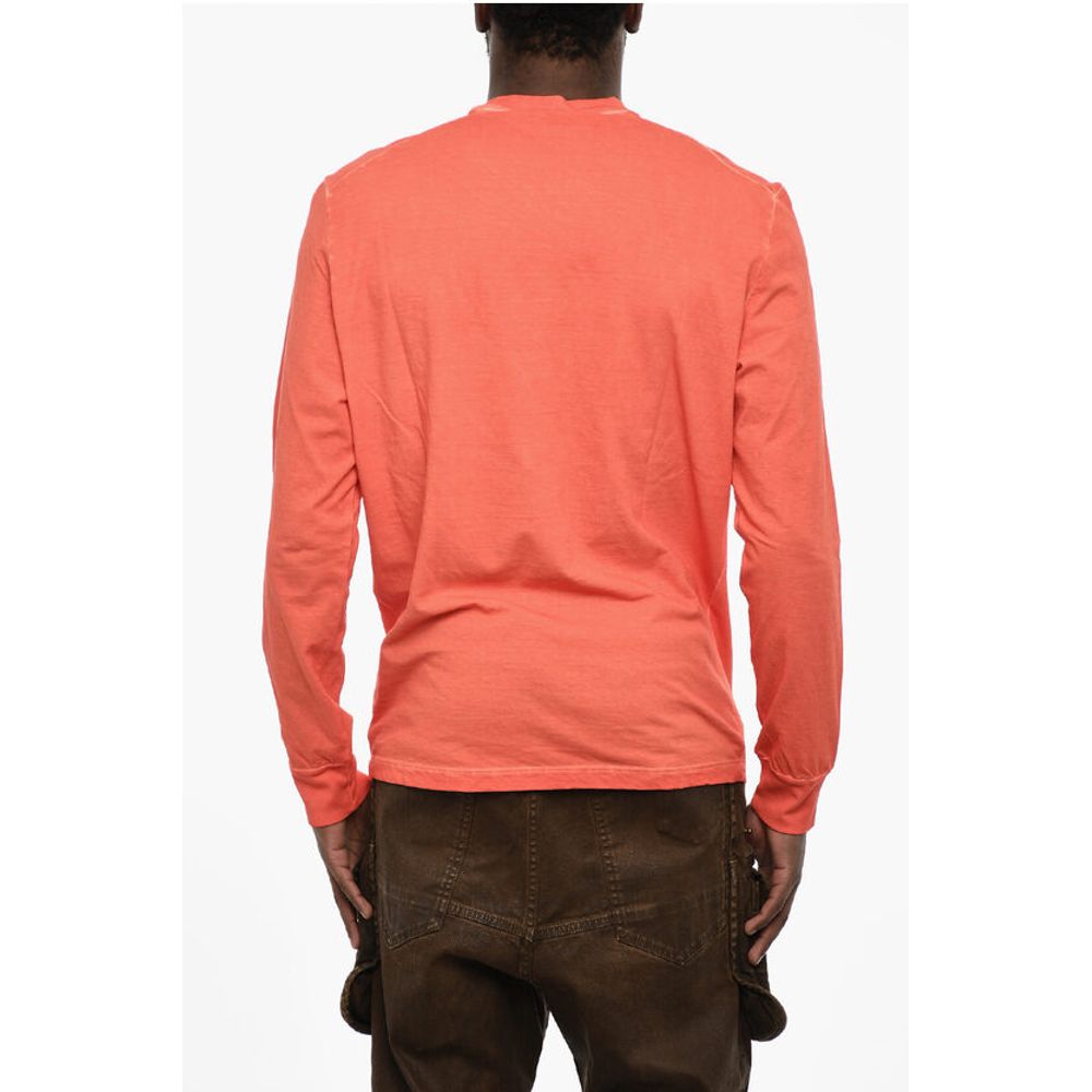 Dsquared² Long Sleeve Crew-neck T-shirt with Heart Print