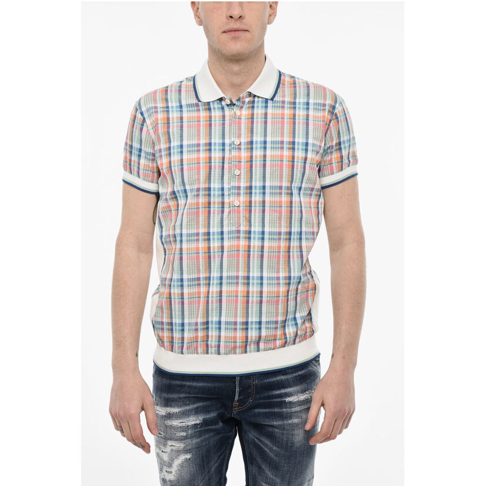 Dsquared² Checked Shirt With Knitted Details