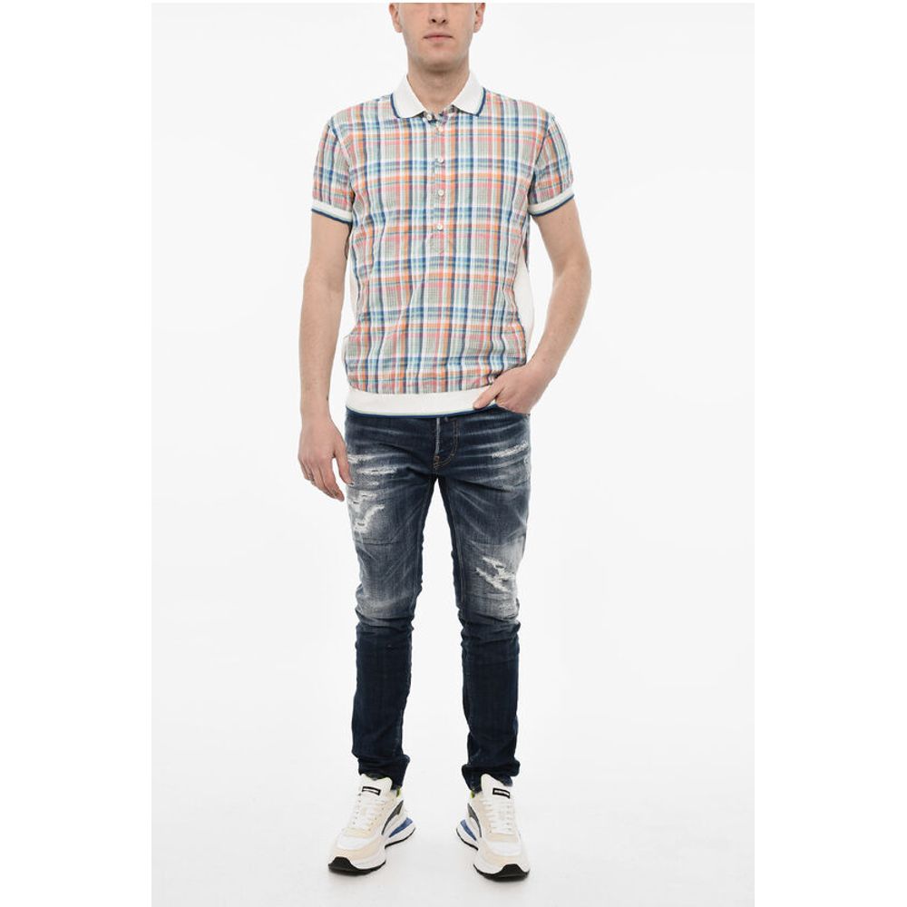 Dsquared² Checked Shirt With Knitted Details