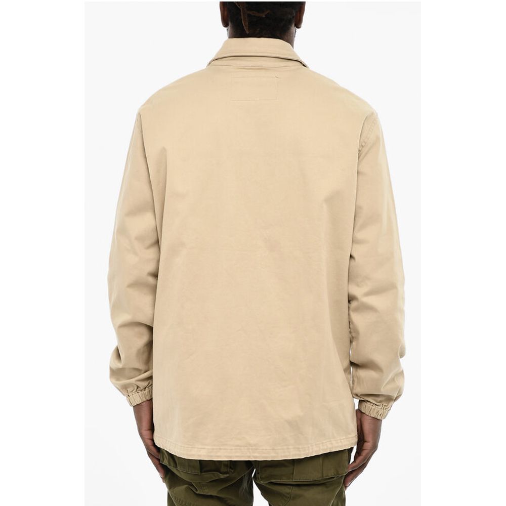 Dsquared² Lightweight Cotton Twill Coat with Denim Monogram