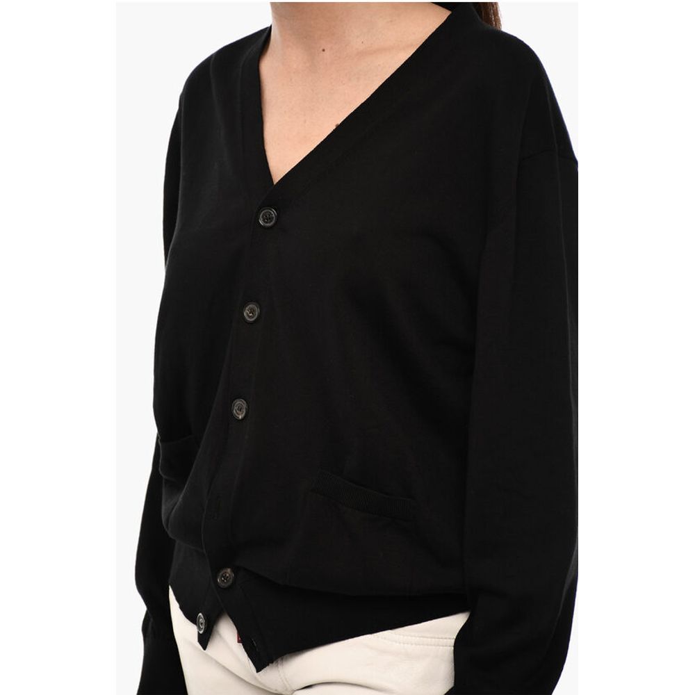 Dsquared² V-Neck Lightweight Cardigan with Breast Pocket