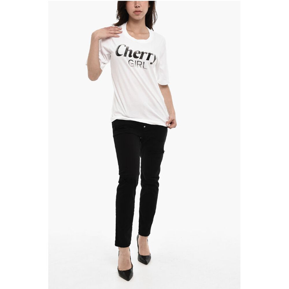 Dsquared² Crewneck CHERRY Printed T-shirt