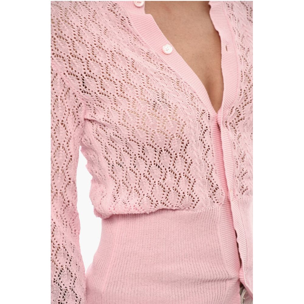 Dsquared² Perforated Cardigan with Logoed Buttons
