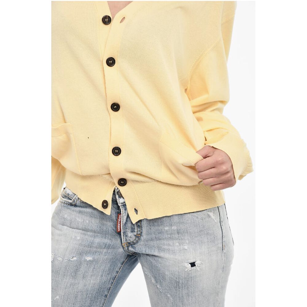 Dsquared² V-neck Cardigan With Double Breast Pockets