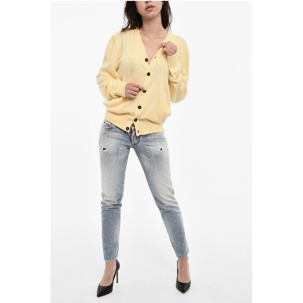 Dsquared² V-neck Cardigan With Double Breast Pockets