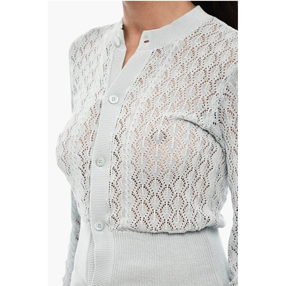 Dsquared² Perforated Cardigan with Logoed Buttons