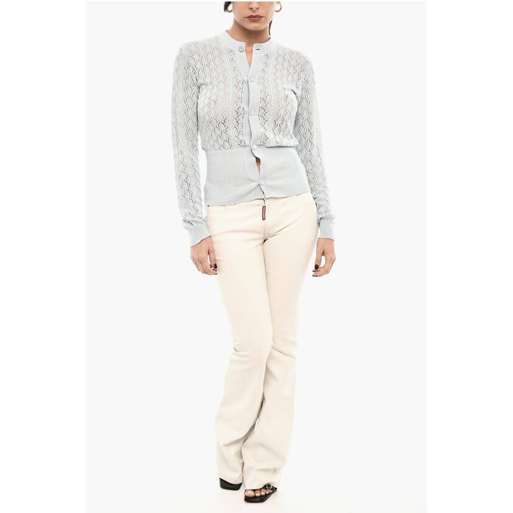 Dsquared² Perforated Cardigan with Logoed Buttons