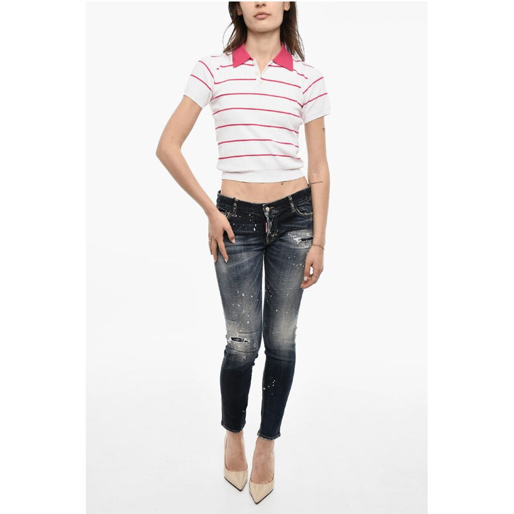 Dsquared² Two-Tone Striped Polo