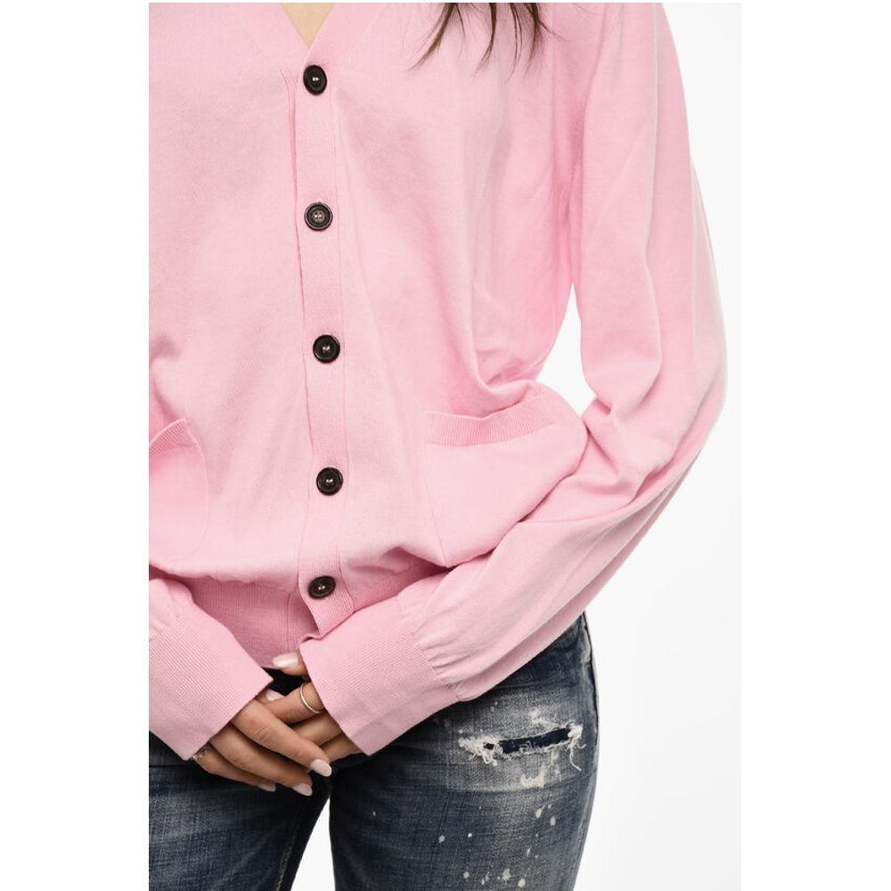 Dsquared² Lightweight Cotton Cardigan with Double Breast Pockets