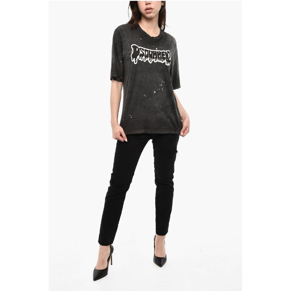 Dsquared² Printed MELT Logo T-shirt With Vintage Effect