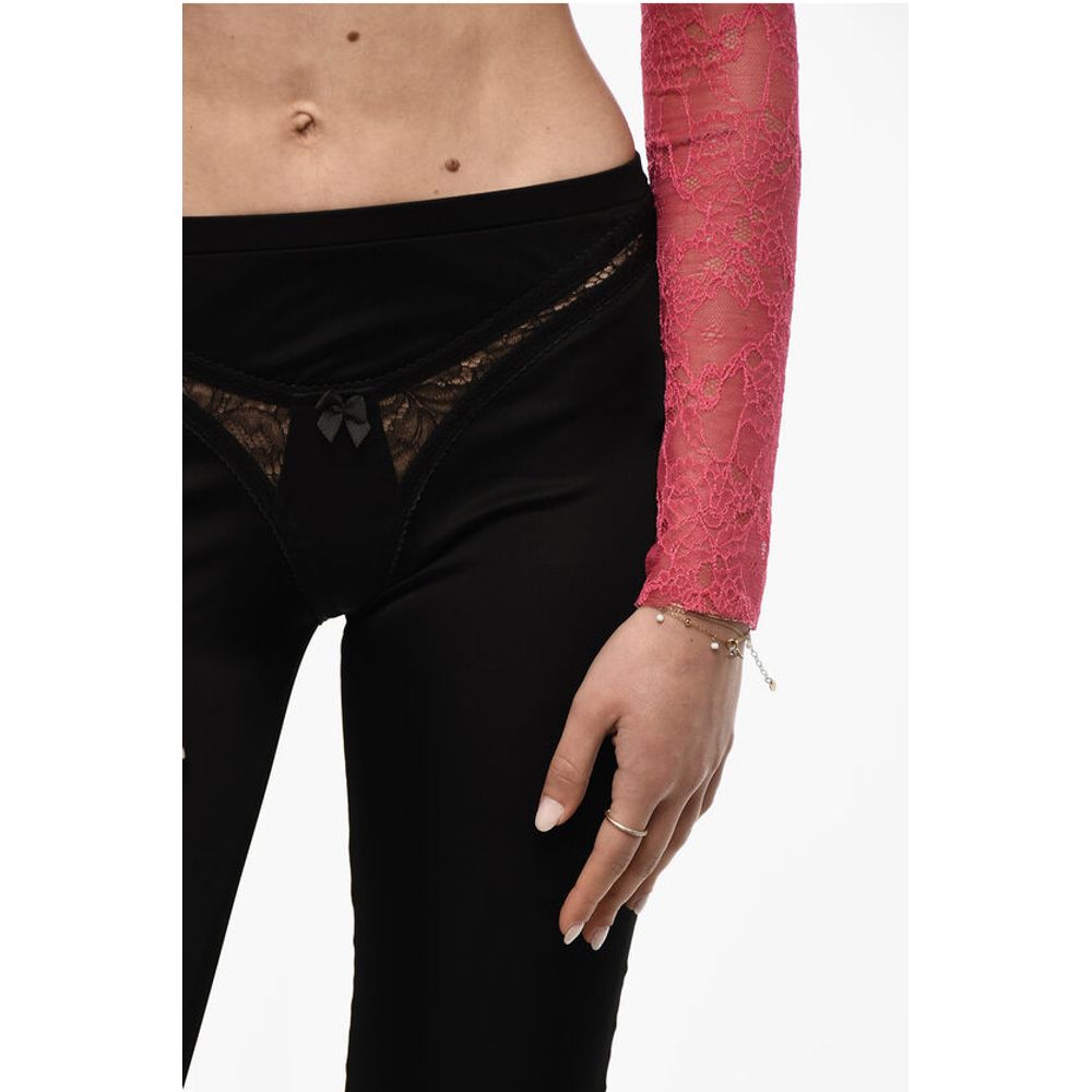 Dsquared² Satin Shorts with Lingerie Detail