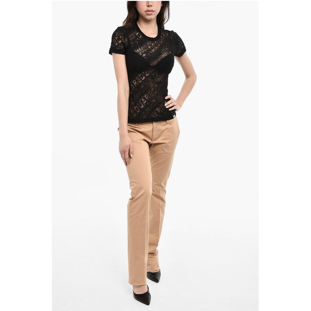 Dsquared² All-Over Logo Openwork Top
