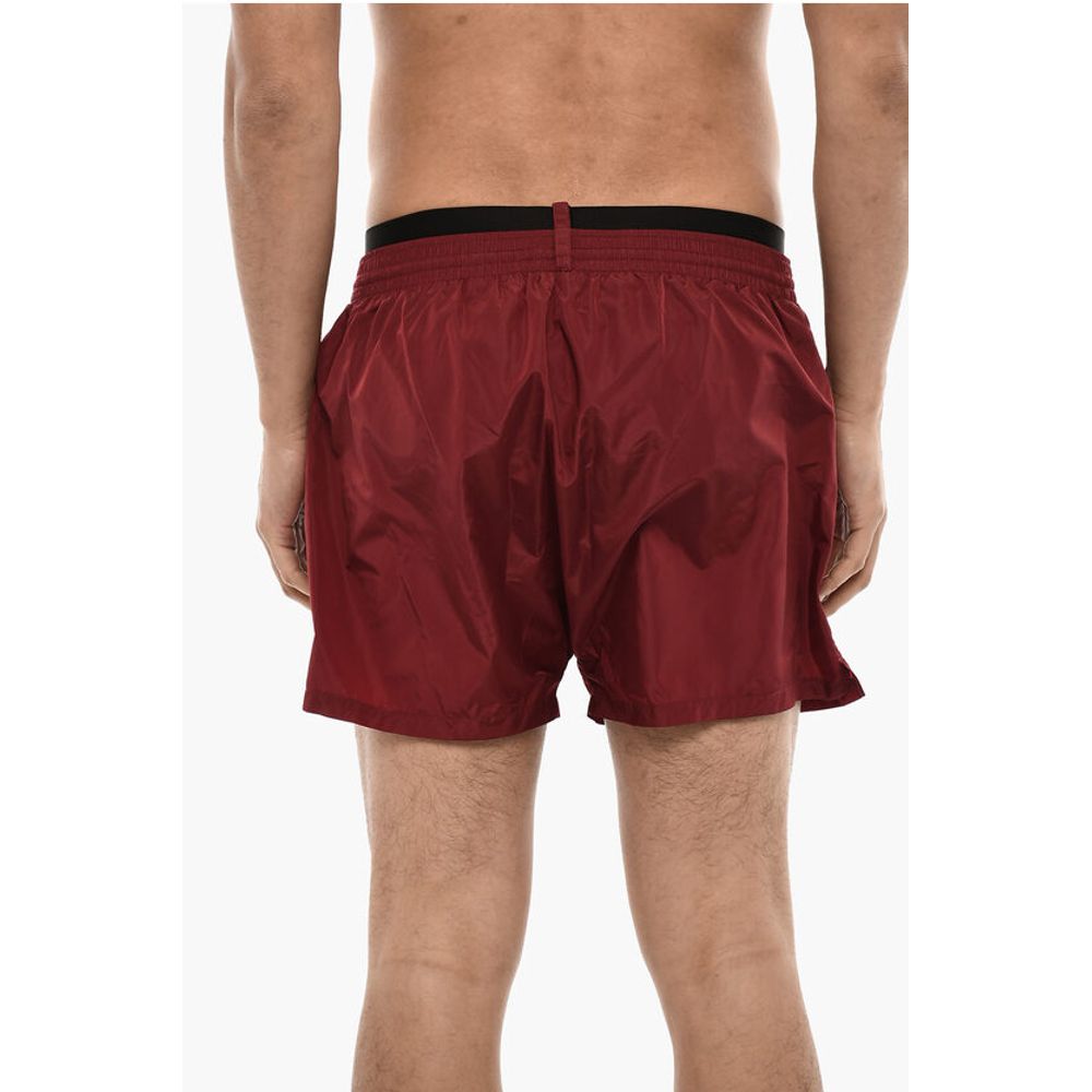 Dsquared² Swimshorts With Logoed Contrasting Band