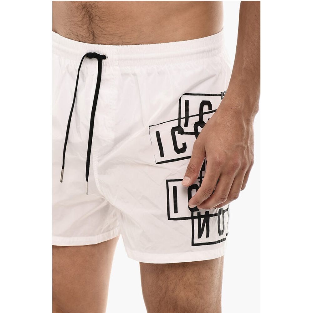 Dsquared² Logo Print MIDI Swimshorts