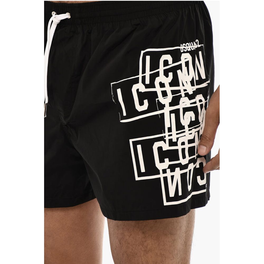Dsquared² ICON Swim Boxer with Logo Print