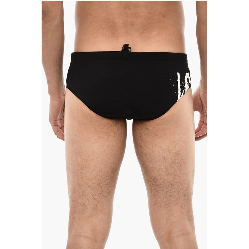 Dsquared² Logo Print Slip Swimsuit