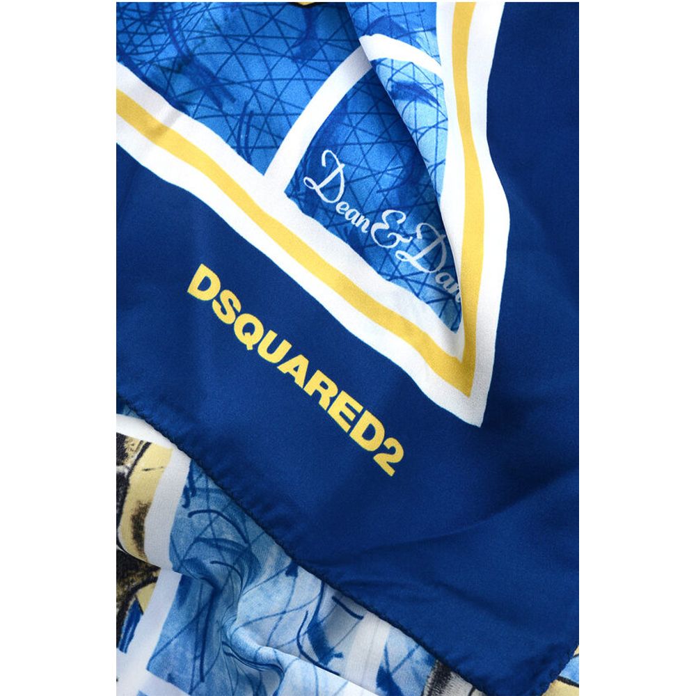 Dsquared² Banana Printed Silk Foulard