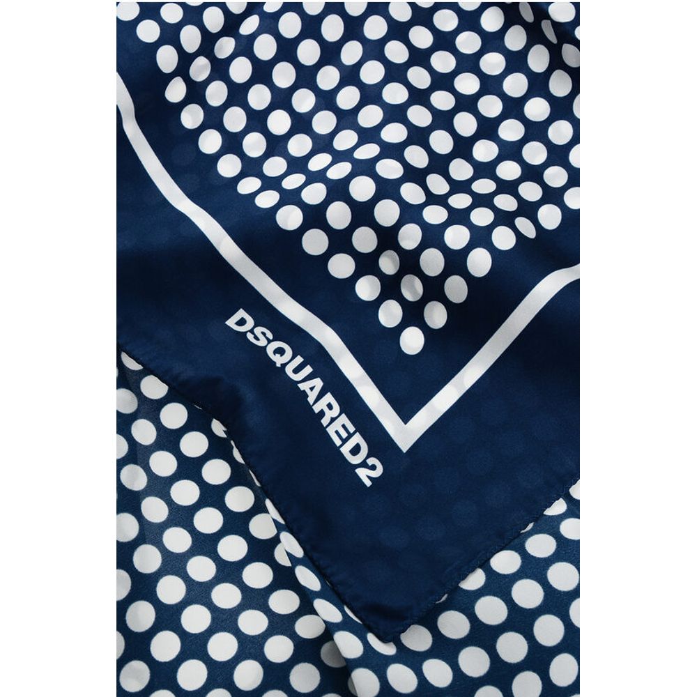 Dsquared² Polka Dots Silk Foulard