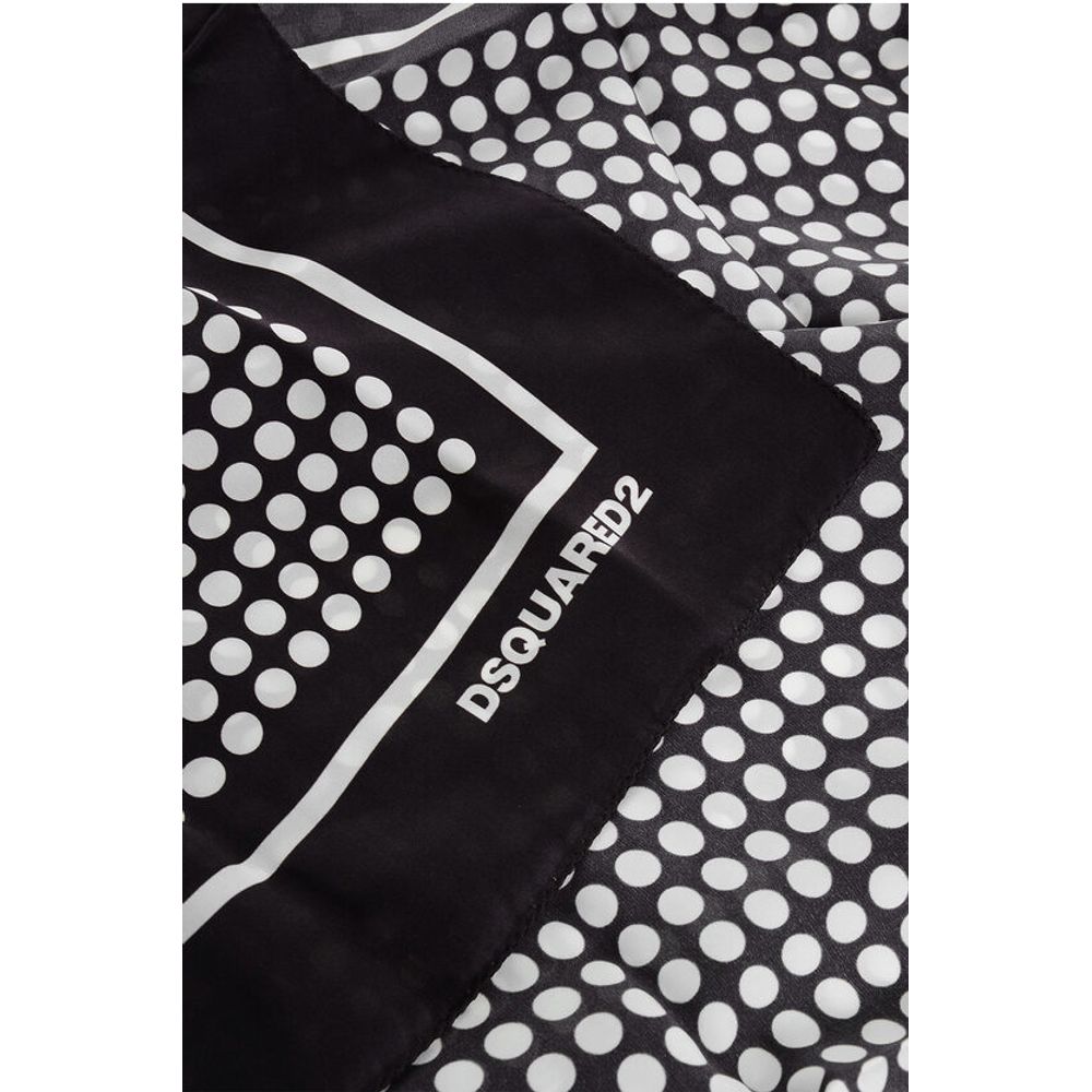 Dsquared² Polka Dots Silk Foulard