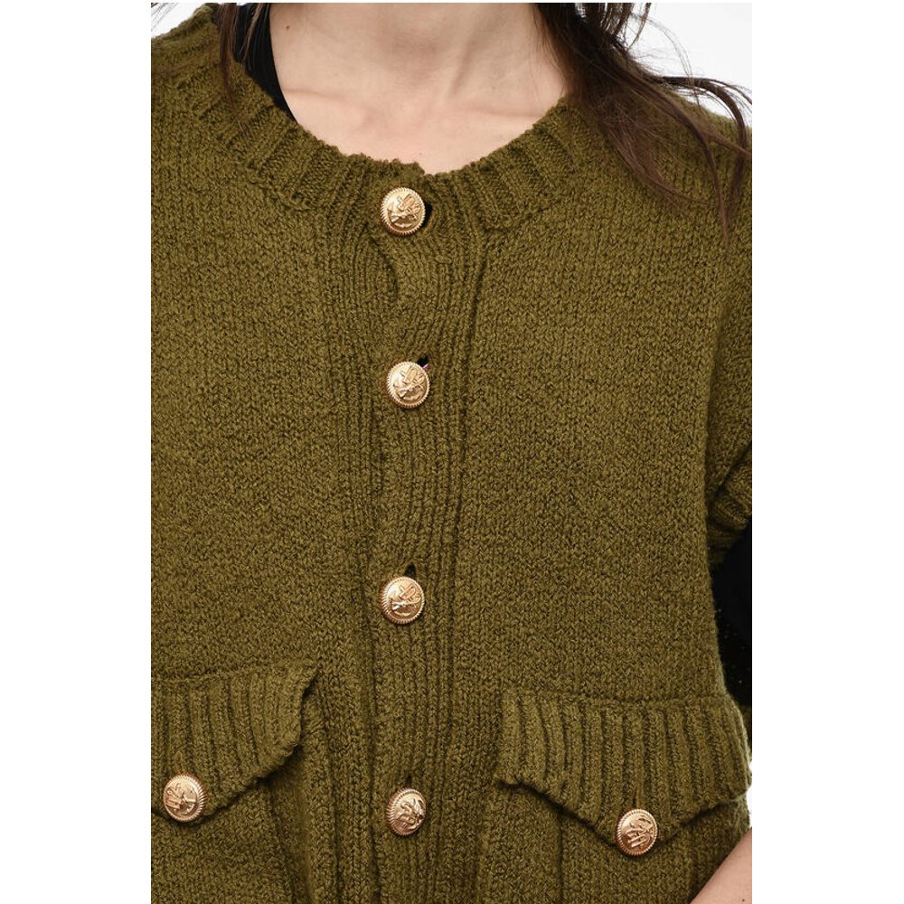 Dsquared² Sleeveless Crew-neck Sweater with Golden-Effect