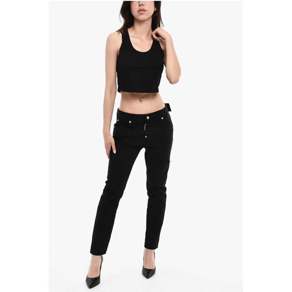 Dsquared² Sleeveless ICON Cropped Top