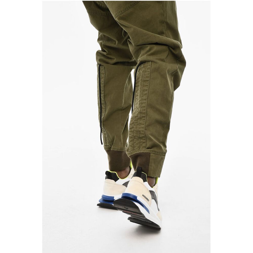 Dsquared² Cotton Twill Cargo Pants with Zip Frontal