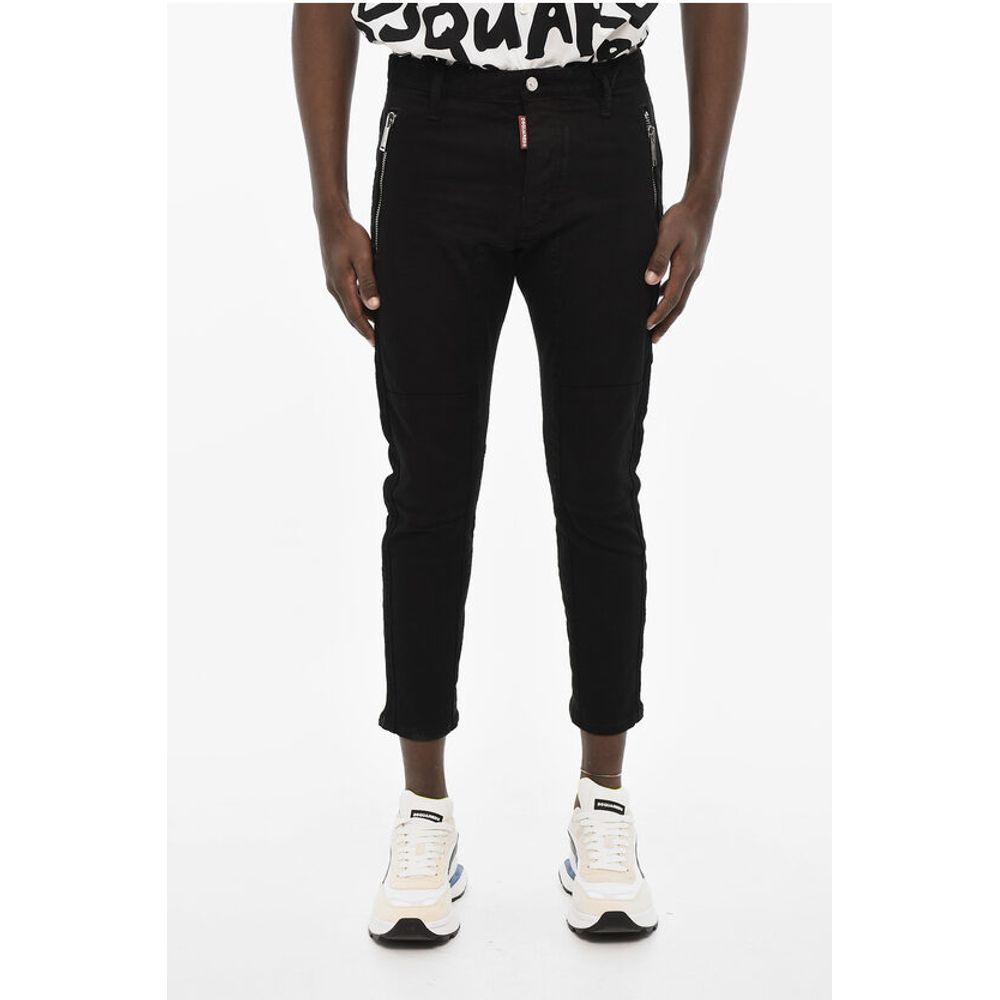 Dsquared² BLACK BULL Dark Wash Jeans with Zip
