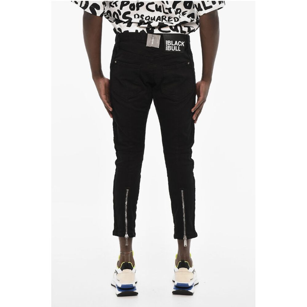 Dsquared² BLACK BULL Dark Wash Jeans with Zip
