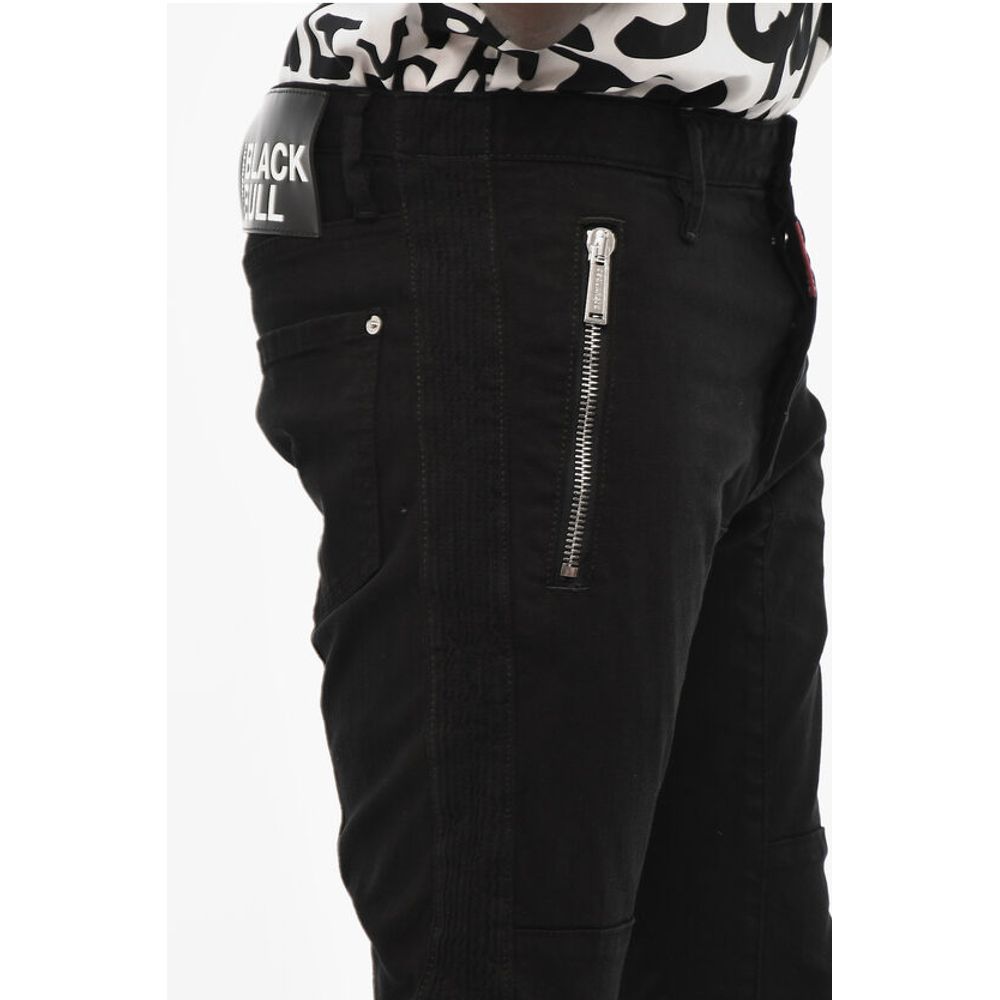 Dsquared² BLACK BULL Dark Wash Jeans with Zip
